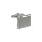 Silver Shaded Square Cuff Links