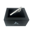 Silver Concave Tie Bar