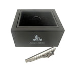 Silver Concave Tie Bar