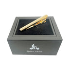 Gold Concave Tie Bar