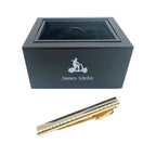 Gold Concave Tie Bar