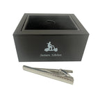 Silver Concave Tie Bar