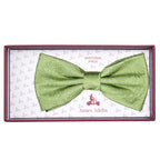 Sage Green Luxury Paisley Weave Bow Tie