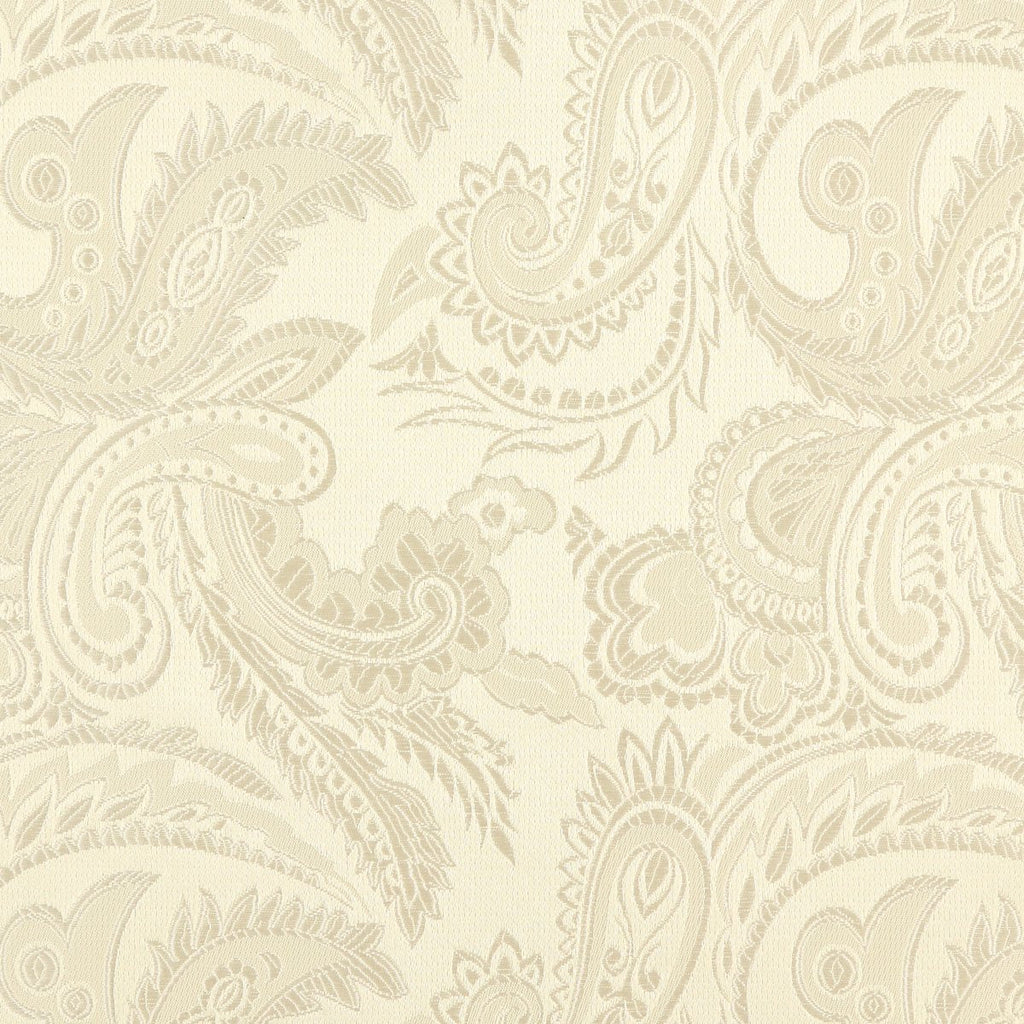 Ivory Luxury Paisley Weave Pocket Square