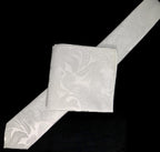 Off White Luxury Paisley Weave Neck Tie
