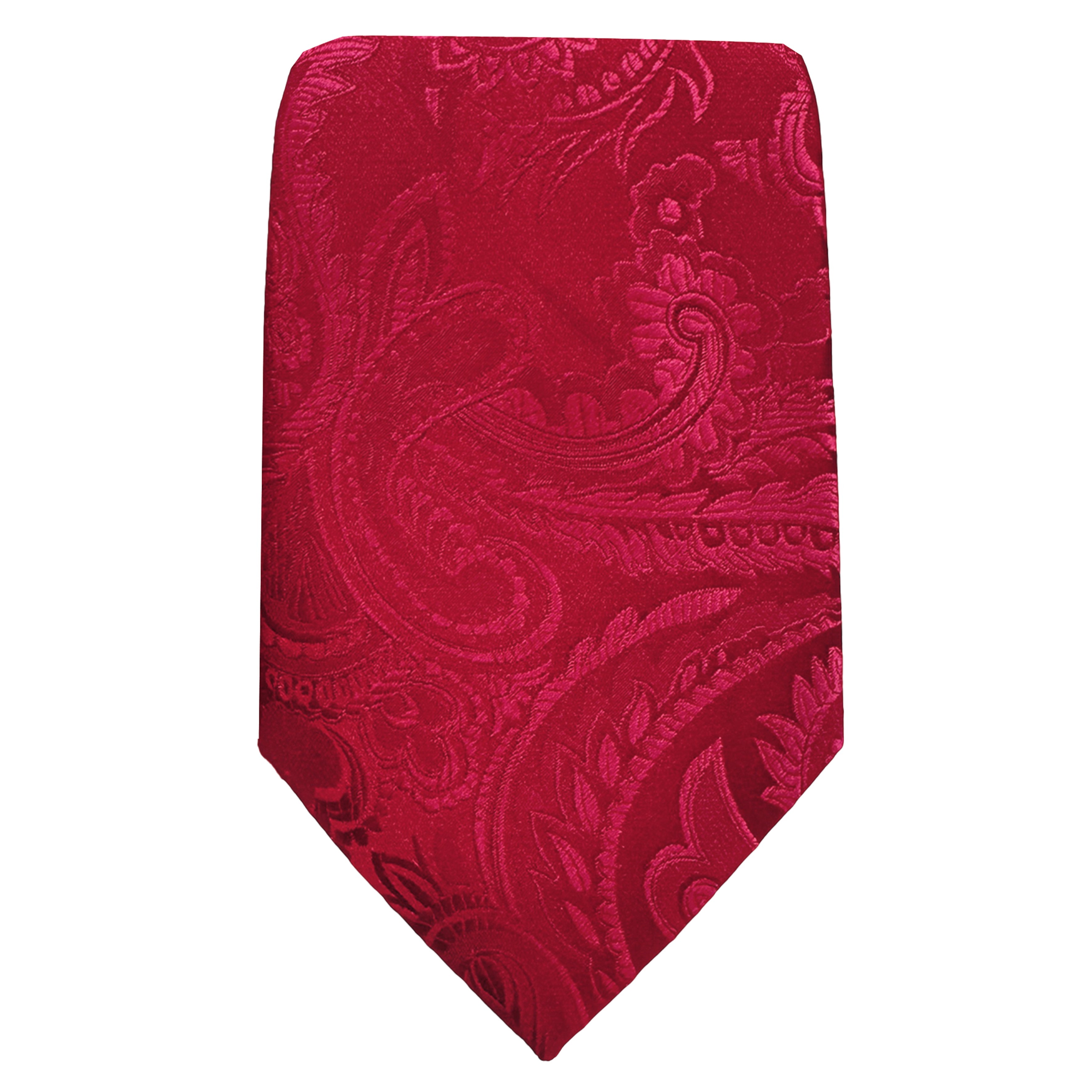 Red Luxury Paisley Weave Neck Tie