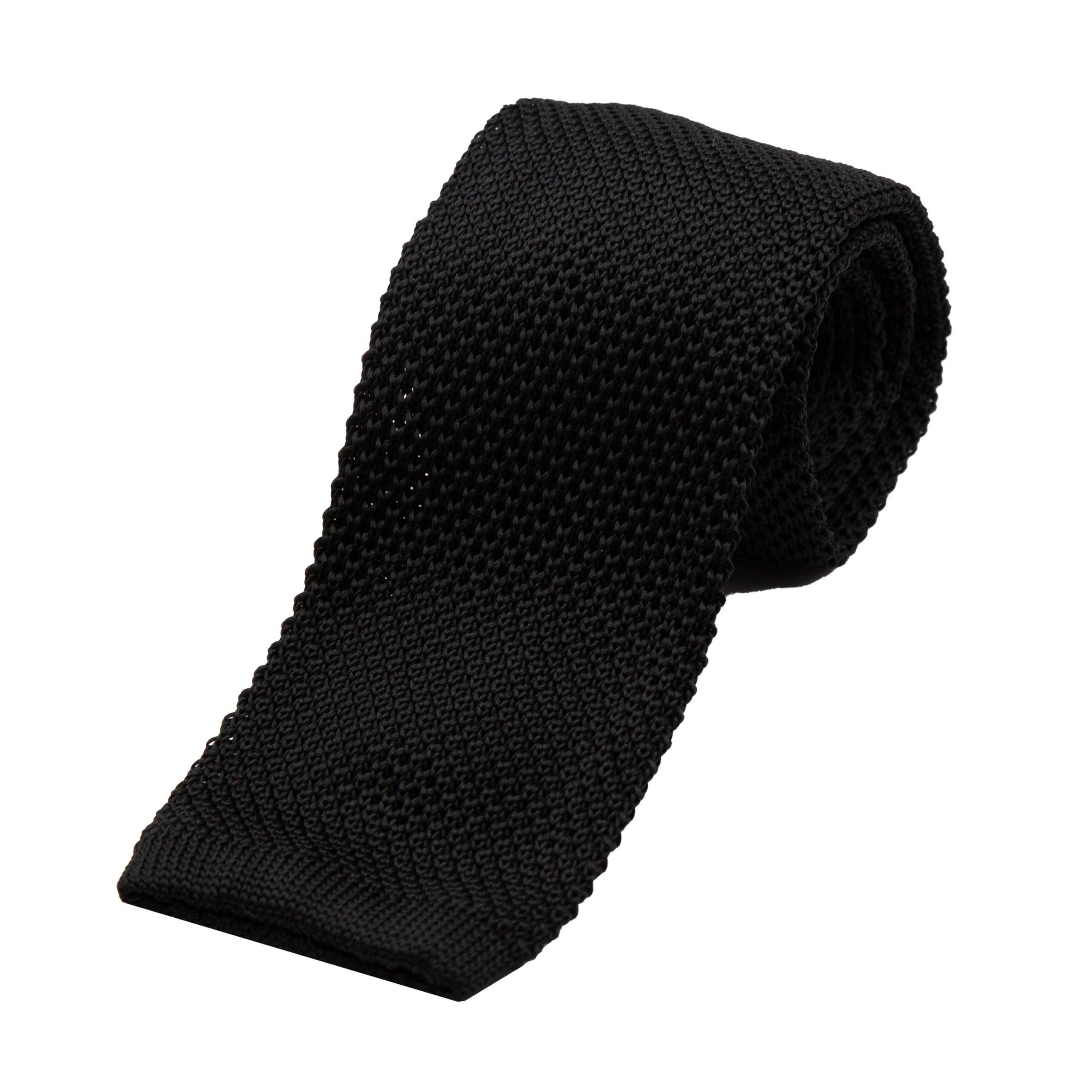 Black Luxury Knitted Neck Tie
