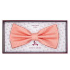 Soft Orange Luxury Textured Weave Bow Tie