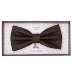 Brown Luxury Textured Weave Bow Tie