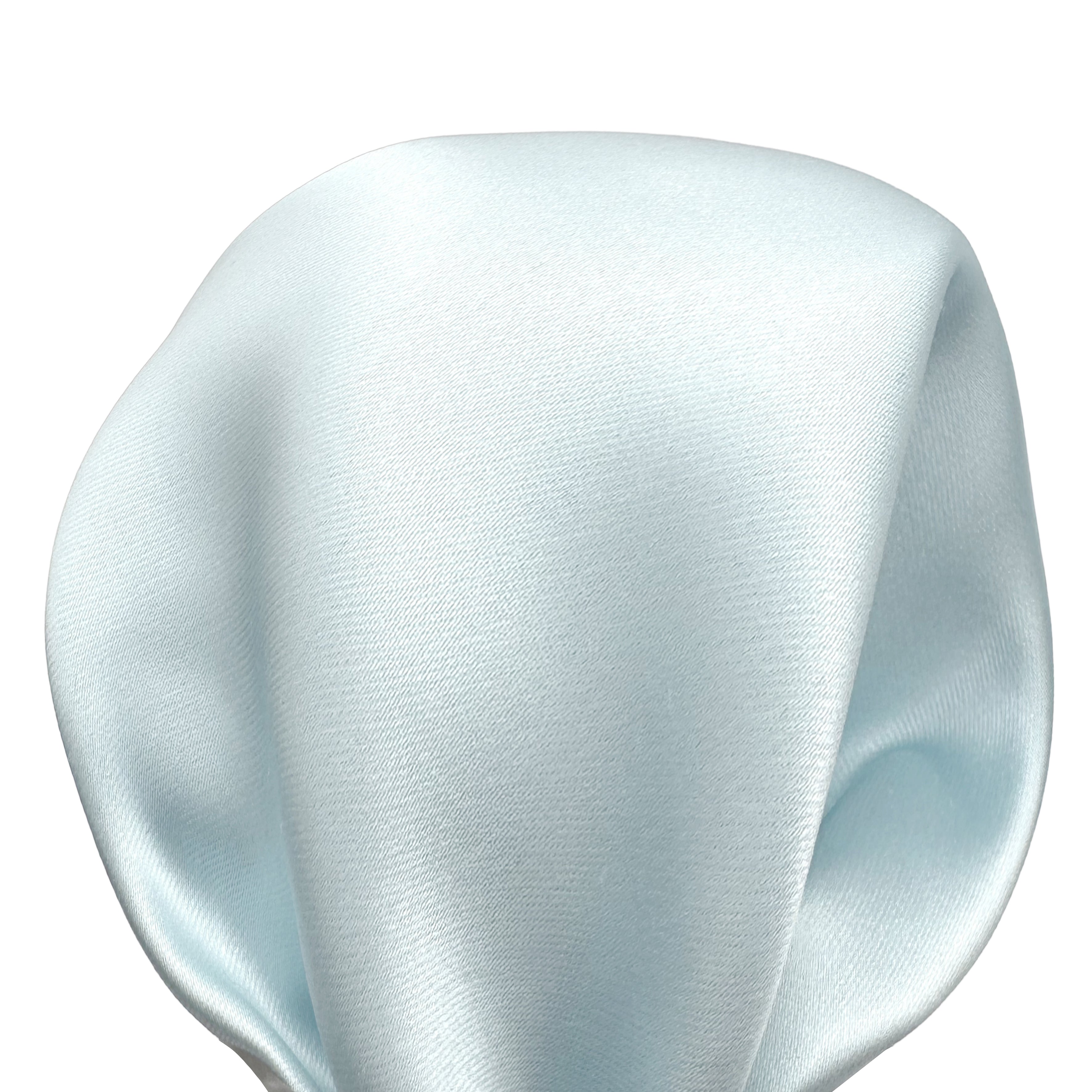 Ice Blue Luxury Satin Weave Pocket Square