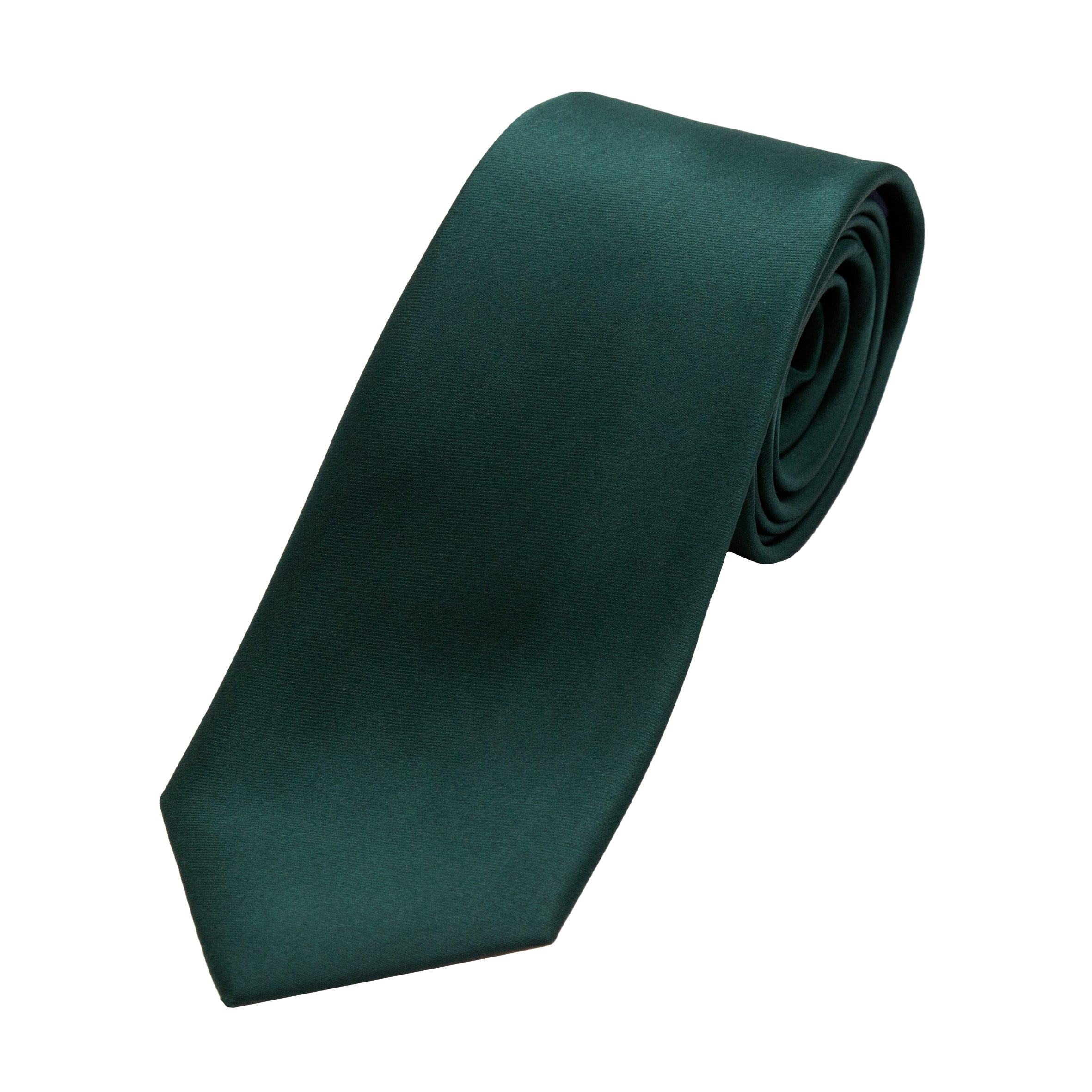 Dark Green Luxury Satin Weave Neck Tie