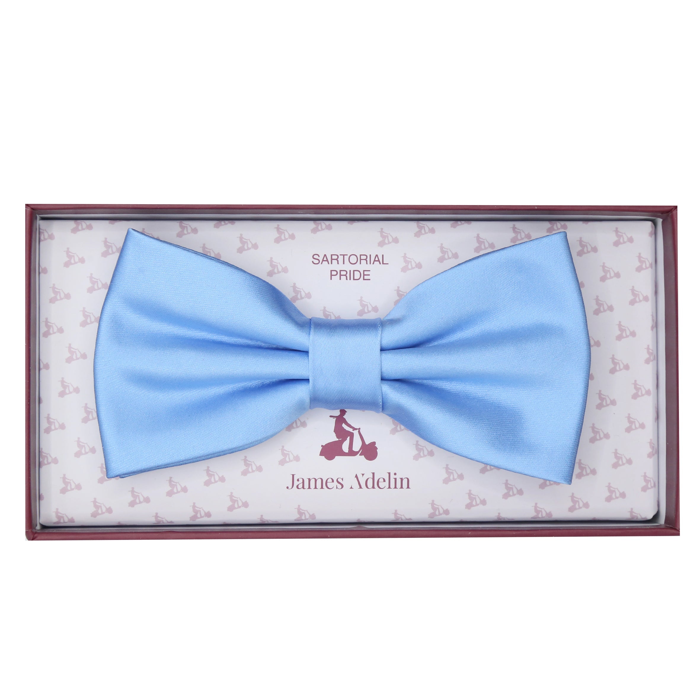 Sky Luxury Satin Weave Bow Tie