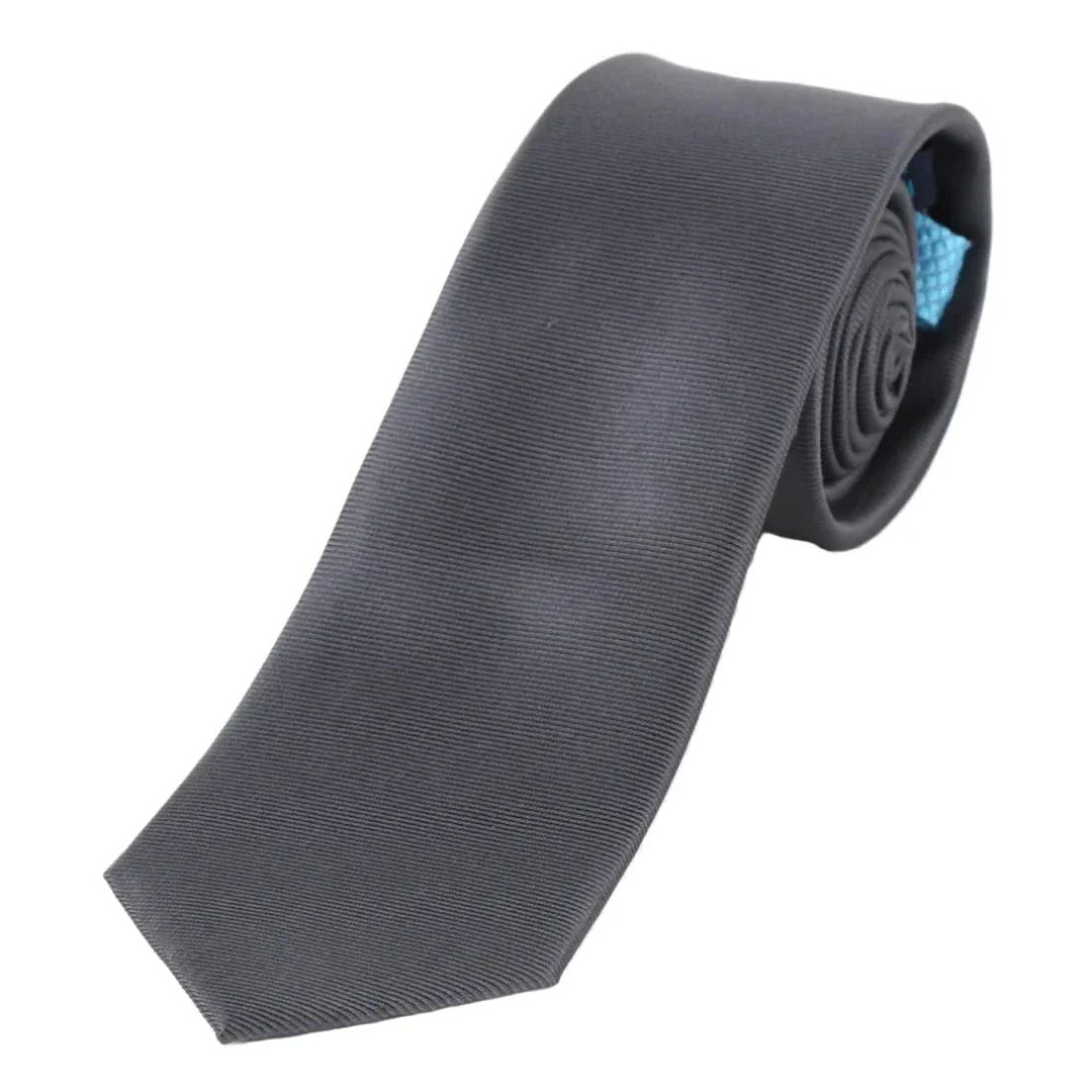 Charcoal Silk Twill Weave Neck Tie