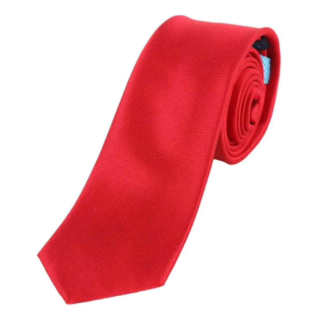 Red Silk Twill Weave Neck Tie