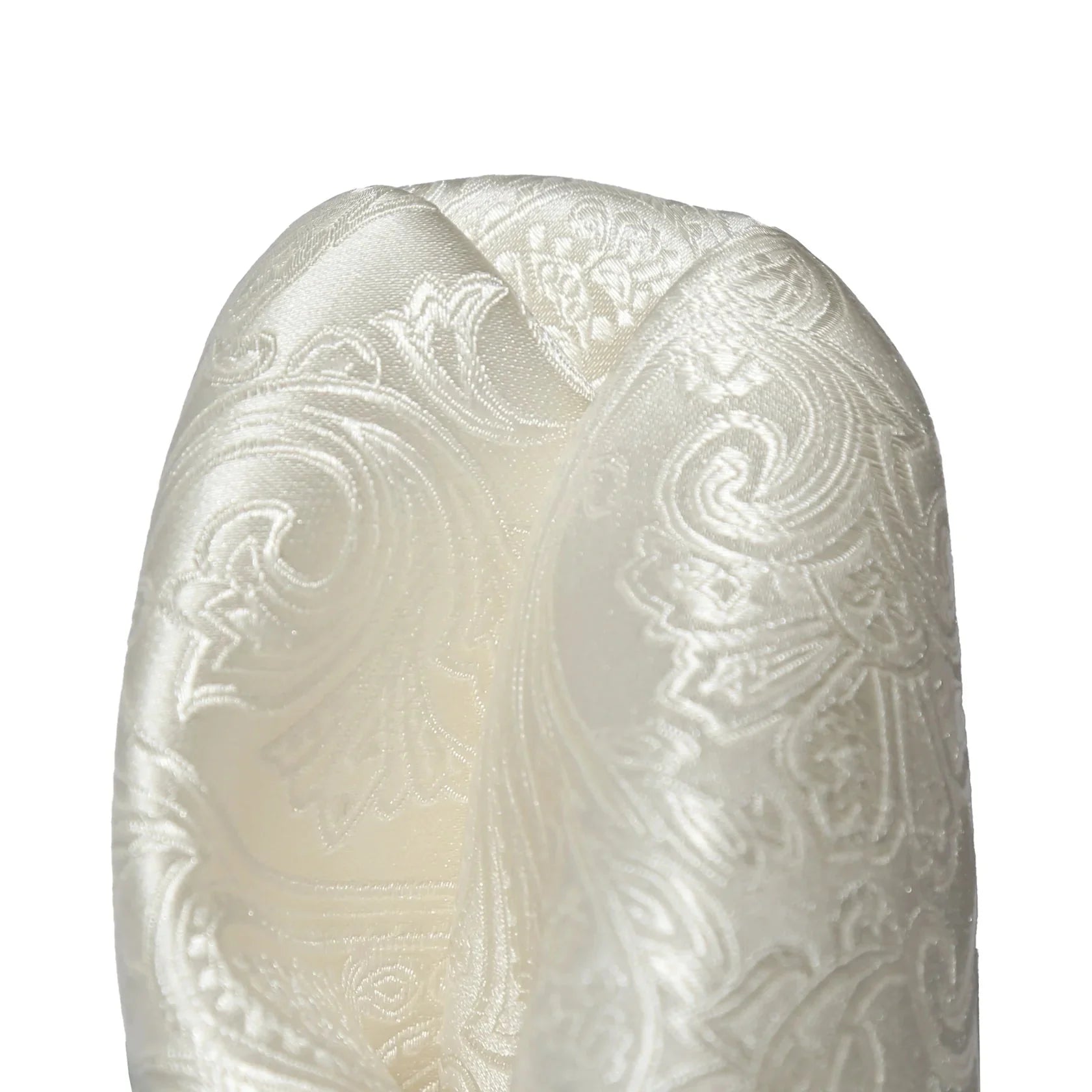 Champagne Pure Silk Paisley Weave Pocket Square