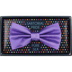 Purple Pure Silk Twill Weave Bow Tie