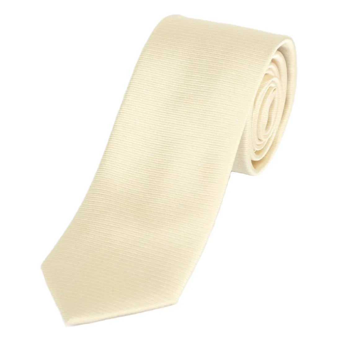 Ivory Silk Twill Weave Neck Tie