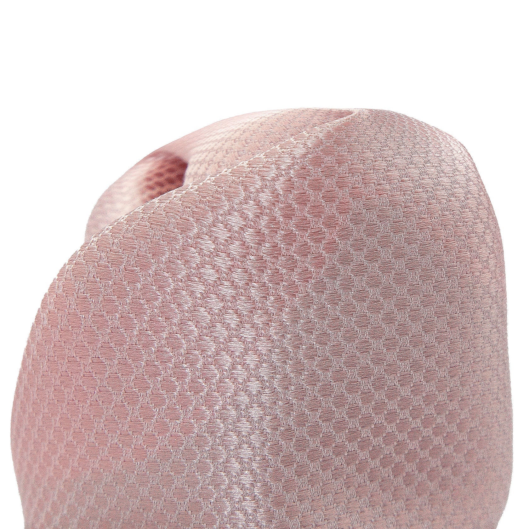 Soft Pink Pure Silk Textured Square Weave Pocket Square