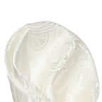 Off White Luxury Paisley Weave Pocket Square