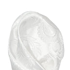 White Luxury Paisley Weave Pocket Square