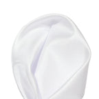 White Luxury Textured Weave Pocket Square
