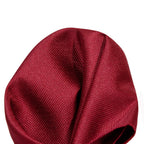 Burgundy Luxury Textured Weave Pocket Square
