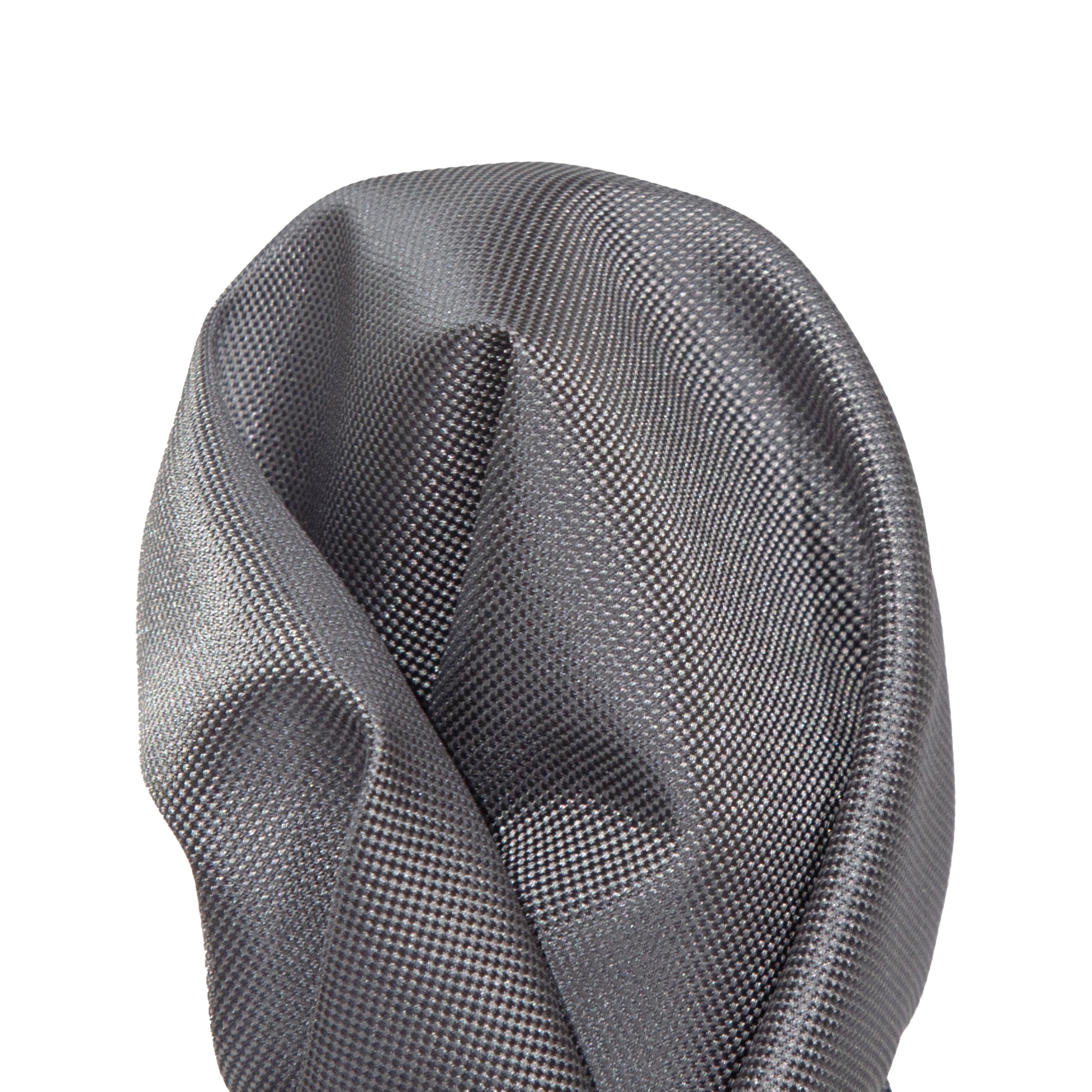 Charcoal Luxury Textured Weave Pocket Square