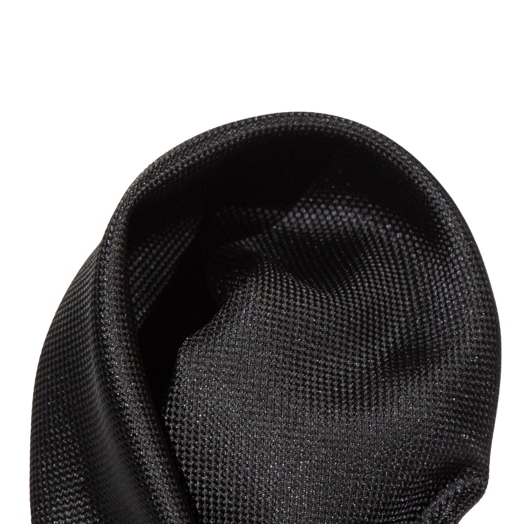Black Luxury Textured Weave Pocket Square