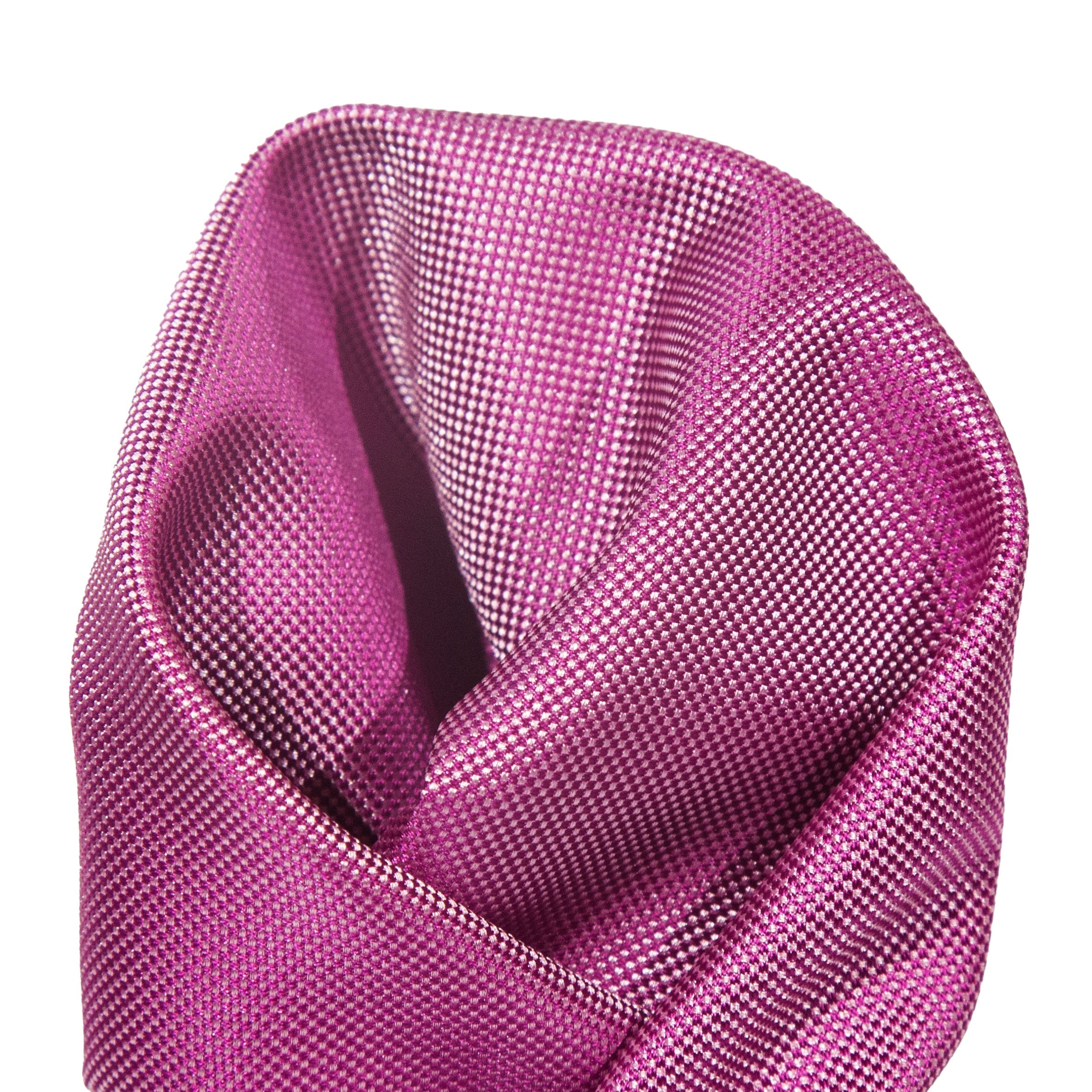 Magenta Luxury Textured Weave Pocket Square