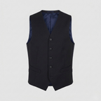 Monaco Vest Pure Wool French Navy