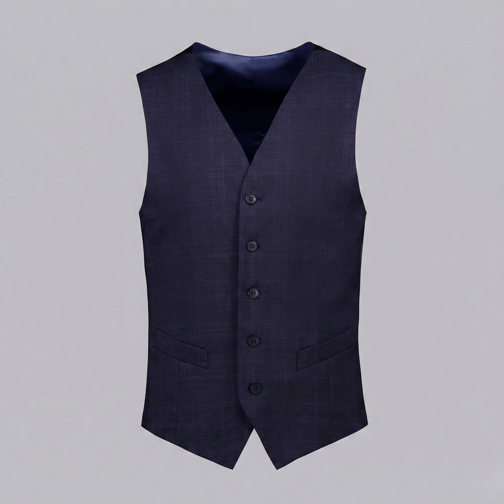 Dynasty Vest Navy Check