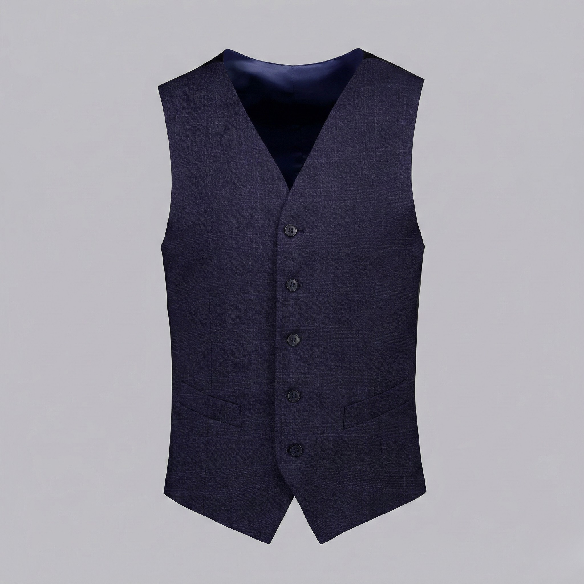 Dynasty Vest Navy Check