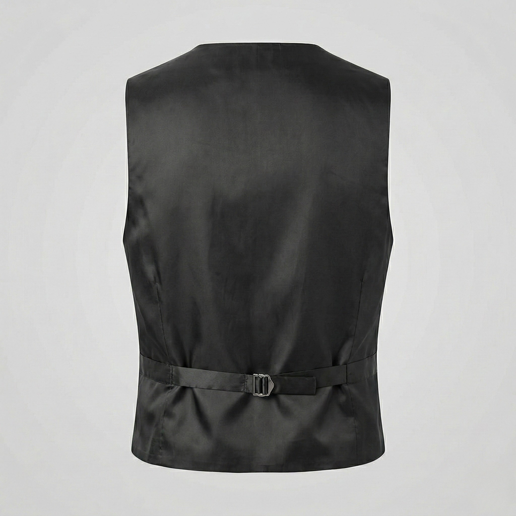 Monaco Vest Pure Wool Grey