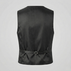 Monaco Vest Pure Wool Grey