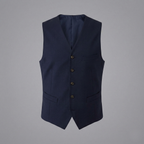 Monaco Vest Pure Wool Navy