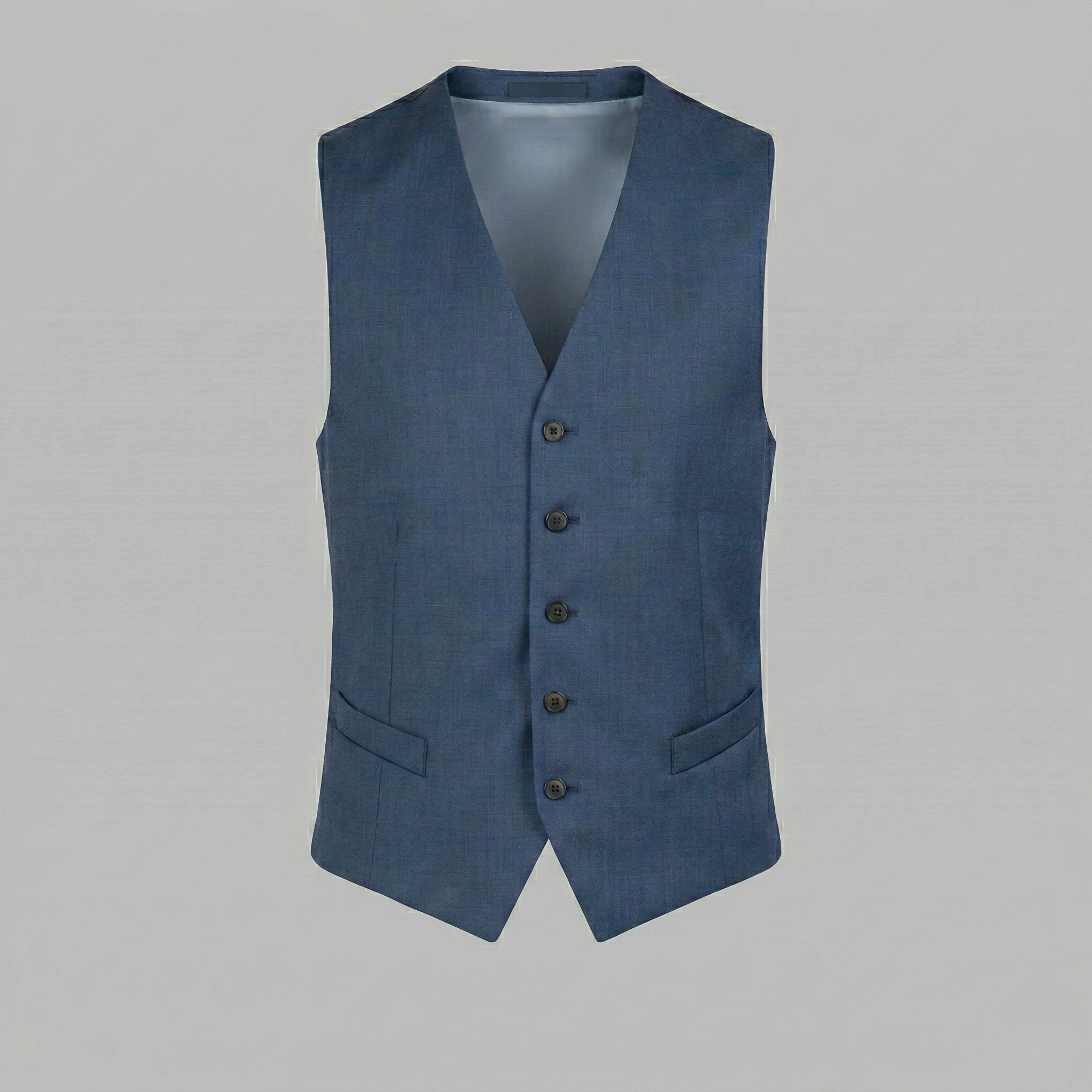 Noble Vest Pure Wool Blue