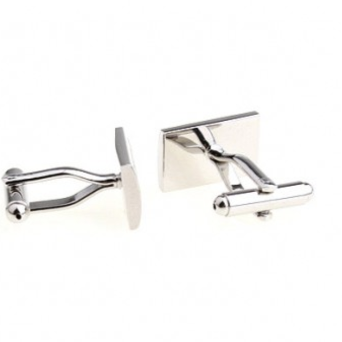 Silver/Black Mosaic Cuff Link
