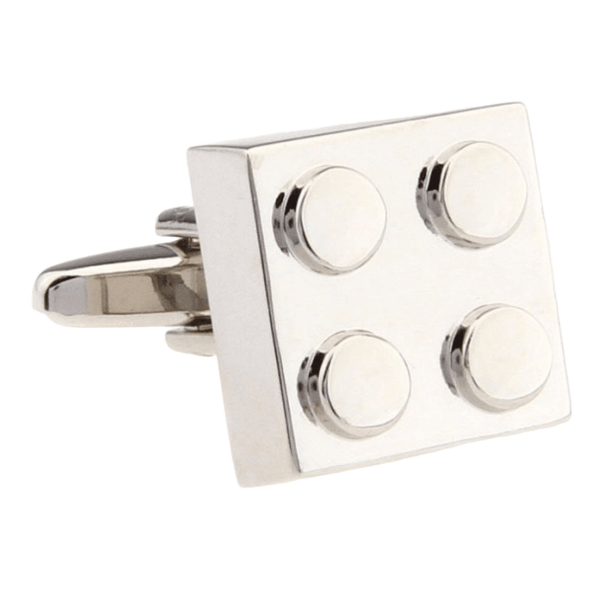 Silver Square Spot Cuff Links