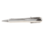 the back of the james adelin mens silver tie clip with wave design
