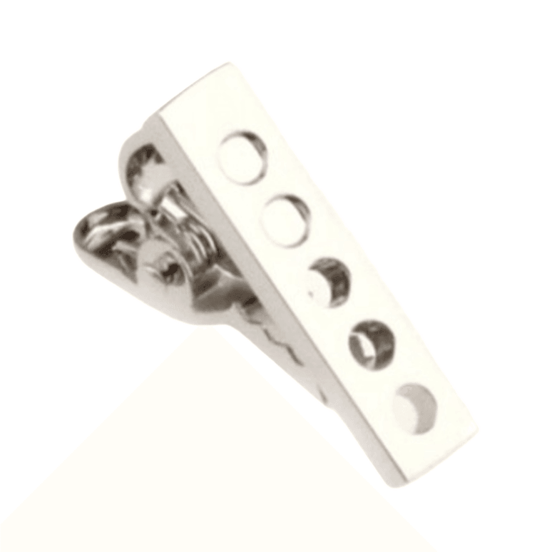 james adelin mens tie clip with cut out circles 