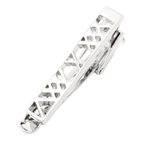 mens silver roman numerals tie clip by james adelin