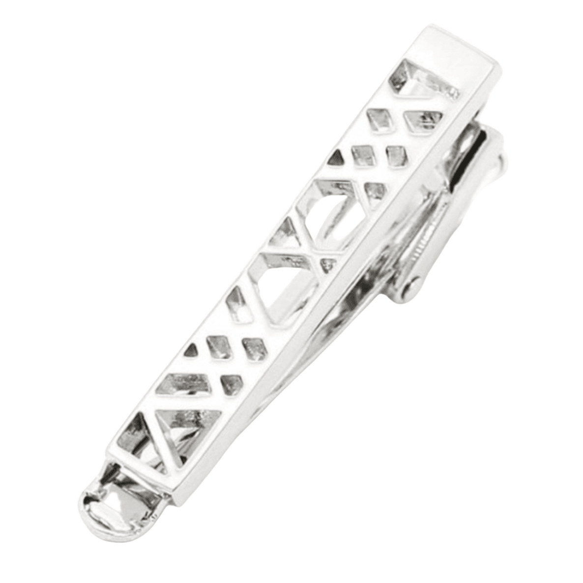 mens silver roman numerals tie clip by james adelin