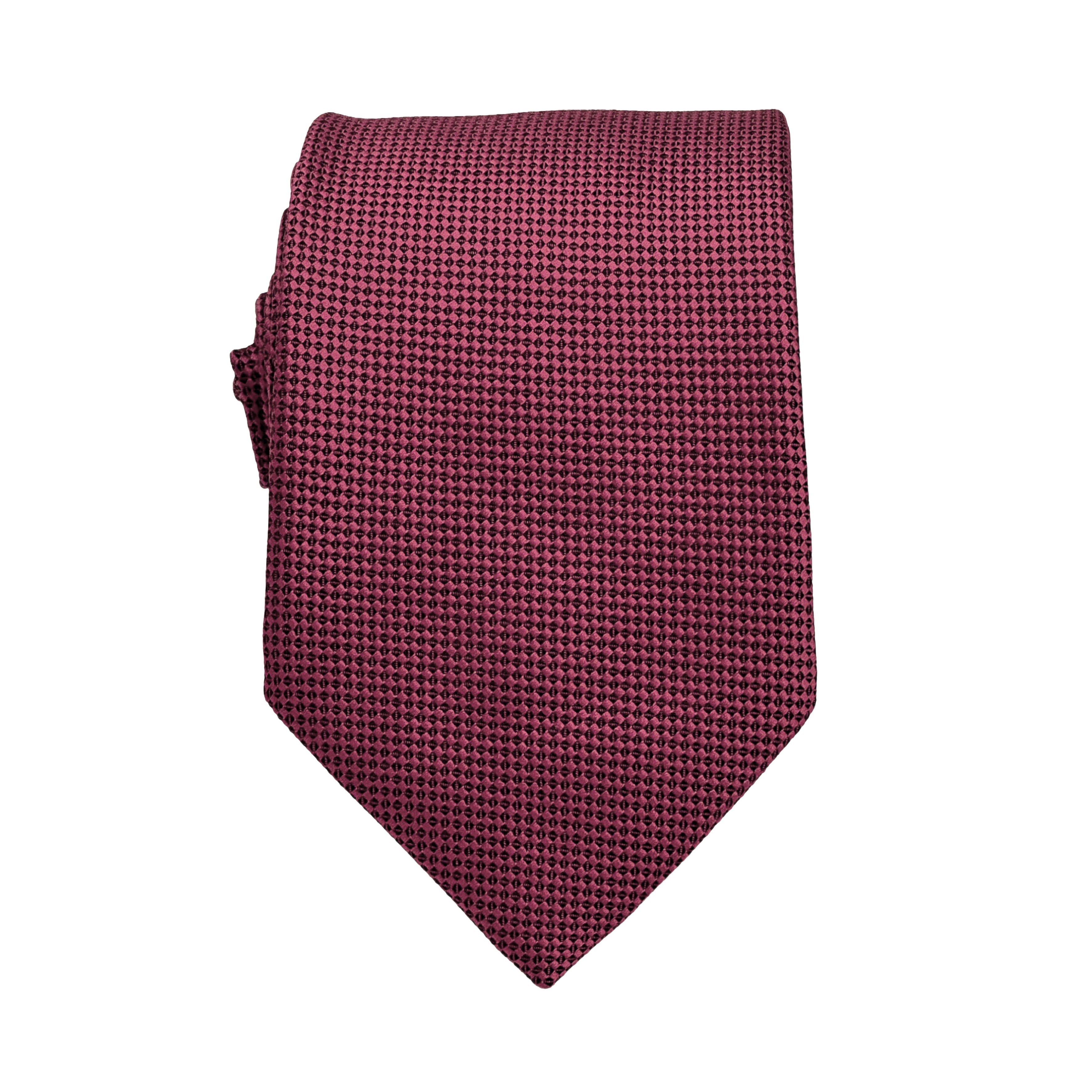 Cherry Luxury Oxford Weave 7.5cm Neck Tie